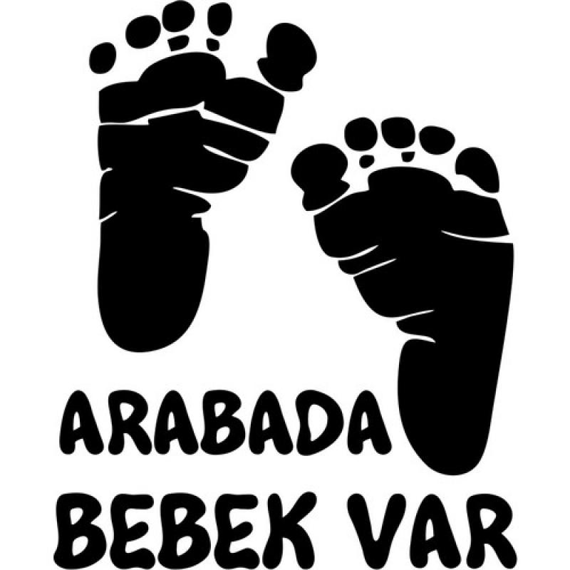 Arabada Bebek Var Sticker-1455